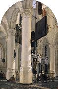 unknow artist The tomb of Willem I in the Nieuwe Kerk in Delft oil painting on canvas